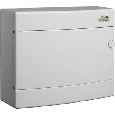 NOARK Electric ТАБЛО АПАРТАМЕНТНО 12 ПРЕДПАЗИТЕЛЯ ОТКР. МОНТАЖ БЯЛА ВРАТА 1 РЕД noark (101505)