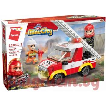Image 1 of Qman Конструктор qman Пожарен автомобил 12011-3 (q12011-3)