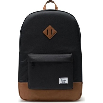 Herschel heritage black tan synthetic leather 21,5 l