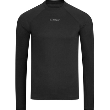 CEP Дамско мериносово термобельо CEP Women's Core Run Merino Base Layer L/S Merino base layer - Black (115-2512-0113)