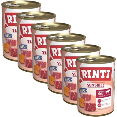 RINTI Консерва RINTI SENSIBLE говеждо & сладък картоф 6 x 400 г