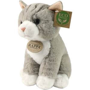 Rappa Плюшена играчка Rappa Soft Collection - Сива котка, седяща, 23 cm (250819) - baby