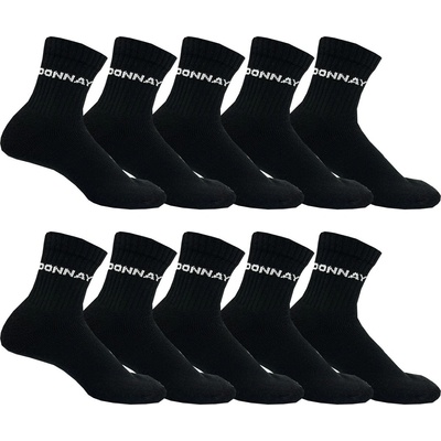 Donnay Дамски чорапи Donnay 10 Pack Quarter Socks Ladies - Black