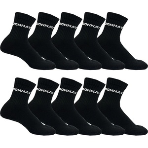 Donnay Дамски чорапи Donnay 10 Pack Quarter Socks Ladies - Black