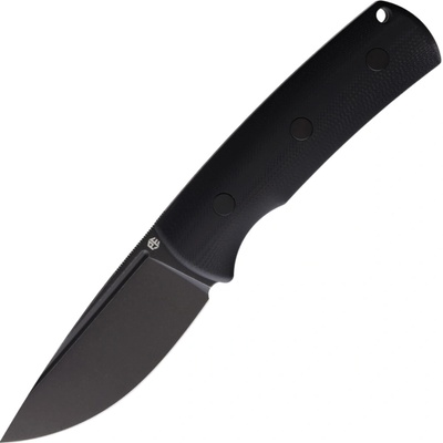 Petrified Fish PFP01F Beluga Black Stonewashed N690 Black G10 PFP01FDW