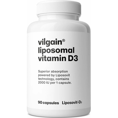 Vilgain Lipozomální Vitamin D3 90 kapslí