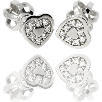 Zlatnictví Helios náušnice z bílého zlata B48135