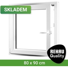 SKLADOVÁ-OKNA.cz REHAU Smartline+, otvíravo-sklopné levé 800 x 900