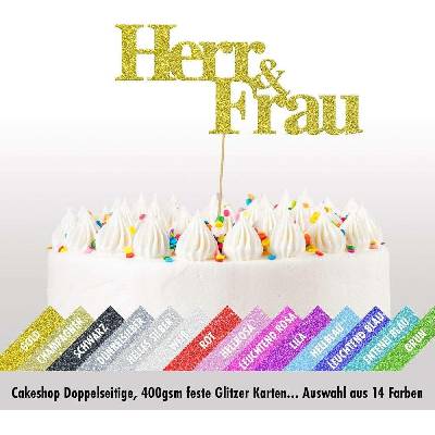 Dortový topper "Herr & Frau"