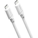 Hama Кабел Hama USB-C към USB-C, 2 m, USB 2.0, 60 W, бял (10086398)