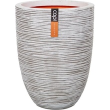 Capi Květináč kulatý Rib NL 34 x 46 cm ivory