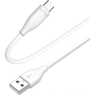 Lito Кабел за данни с USB конектори, Type-C 60W, 1m - Lito (LD03) - Бял
