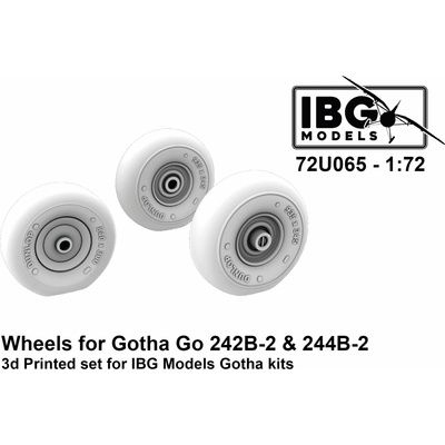 IBG Wheels for Gotha Go 242B-2 & 244B-2 3d Printed set 1:72