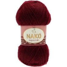 Nako Angora Luks 1238 tmavo červená