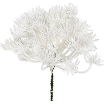 Travina vánoční pvc 23cm bílá