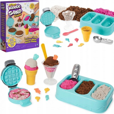 Spin Master Kinetic Sand Voňavé kopečkové zmrzliny 454 g – Zboží Dáma