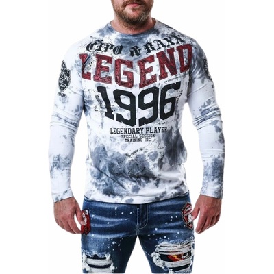Cipo & Baxx pánske tričko CL486 white