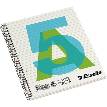 Esselte Спирална тетрадка с линийка esselte a/5 70 листа с перфорация 62905 (62905)