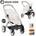 Smoby Спортна количка за кукли близнаци Maxi Cosi бежов (253222)