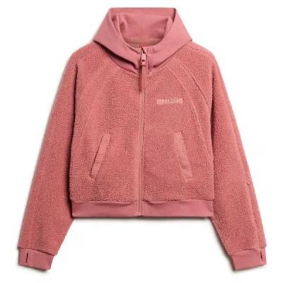 Поларена блуза Superdry Active Tech Fleece full zip sweatshirt - Pink (Withered Rose)