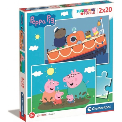 Clementoni Prasátko Pepina 2 x 20 dielov