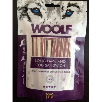 WOOLF Soft Lamb and Cod Sandwich LONG 100 g
