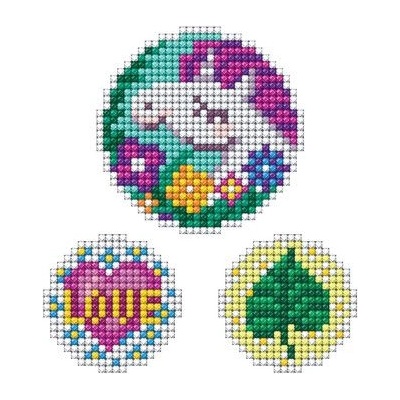 Collection D'Art Collection D`art - Комплект диамантени стикери - Фигурки с частична диамантена мозайка - Еднорог (DCS002)