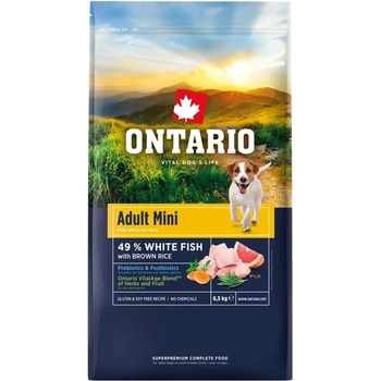 ONTARIO Adult Mini Fish & Brown Rice 6, 5 кг