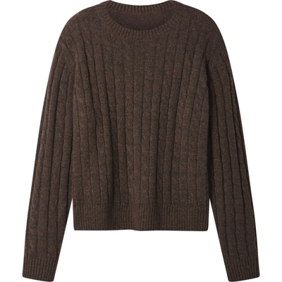 esmara Dámský úpletový svetr s podílem vlny hnědá – Zboží Dáma esmara Dámský úpletový svetr s podílem vlny hnědá – Zboží Dáma