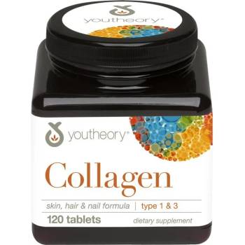 YOUTHEORY Колаген таблетки тип 1 и 3 -1000 мг с витамин c