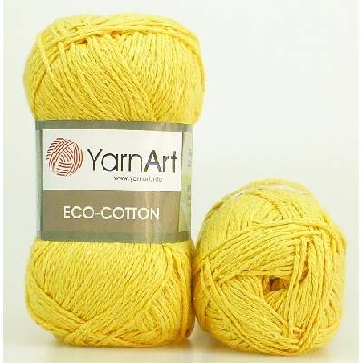 Yarn Art příze Eco Cotton_764 žlutá