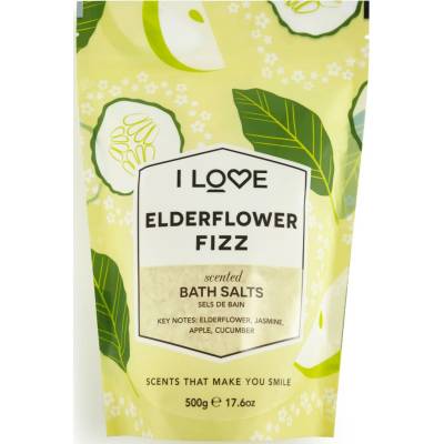 I Love kúpeľová soľ Elderflower Fizz (Bath Salts) 500 g