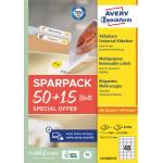 AVERY L4736REV-65 45, 7x21, 2 mm универсален етикет за прибиране 50+15 листа 3120 бр (L4736REV-65)