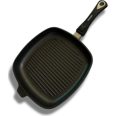 Proficookware Profesionální titanová pánev grilovací 28 x 28 cm i na indukci odnímatená rukojeť
