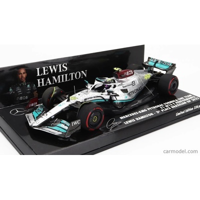 Minichamps Mercedes gp F1 W13e Team Mercedesamg Petronas F1 N 44 2nd Brazilian Gp 2022 Lewis Hamilton Silver Green 1:43