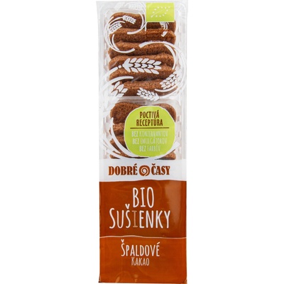 DOBRÉ ČASY Sušenky špaldové kakaové BIO 100 g