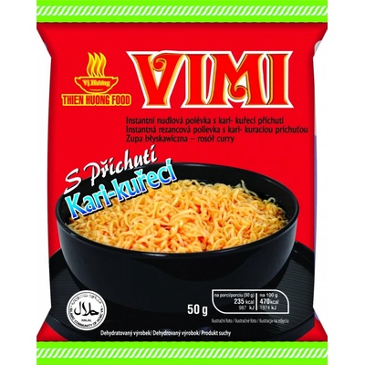 Vimi instantní nudlová polévka s kari kuřecí příchutí 50 g