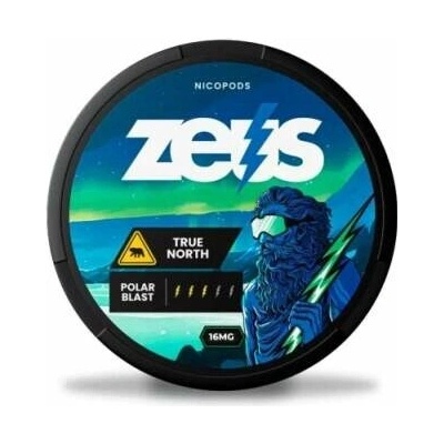 Zeus nikotinové sáčky True north 16,5 mg/g 20 ks