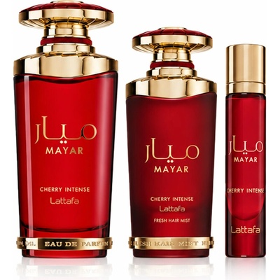 Lattafa Mayar Cherry Intense EDP 100 ml + EDP 12 ml + vůně do vlasů 50 ml