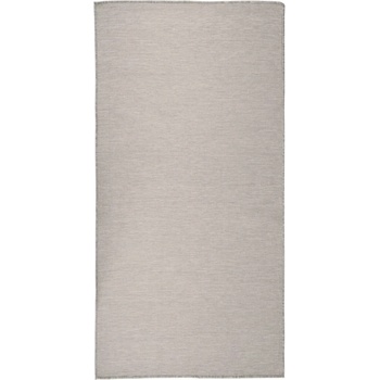 vidaXL Градински плоскотъкан килим, 100x200 см, таупе (340780)