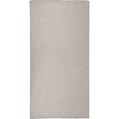 vidaXL Градински плоскотъкан килим, 100x200 см, светлосив (340780)