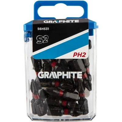 GRAPHITE Накрайници ударни 1/4" PH2x25мм, Graphite 56H531 (05773)