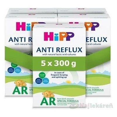 HiPP Anti-Reflux AR kojenecká výživa 0m+ 5x300 g