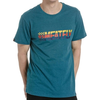 Meatfly pánské tričko Rust Petrol Heather
