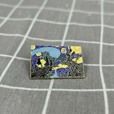 Pinarna Souboj s černokněžníkem před Hvězdnou nocí od Vincenta van Gogha