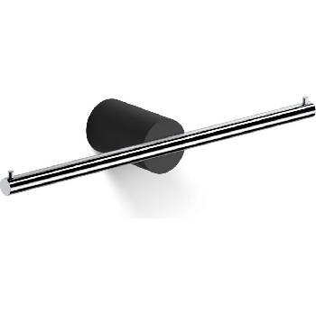 DECOR WALTHER Закачалка за тоалетна хартия Stone двойна черен хром (0974964)