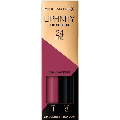 MAX Factor Lipfinity Дълготрайно течно червило, 040 Vivacious, 2.3 ml
