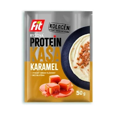 Fit Ryžová kaša proteín karamel a kolagén 50 g