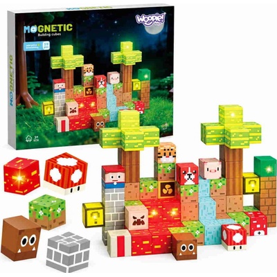 Woopie magnetické kocky les 75 ks