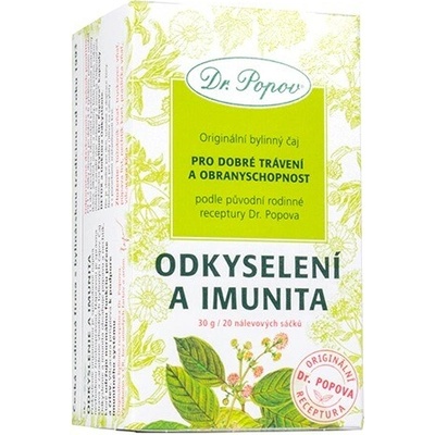 Dr.Popov Odkyselení imunita porcovaný čaj 30 g